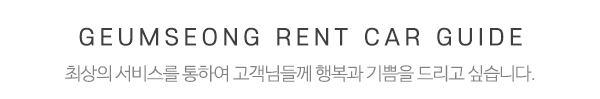 금성렌트카_중간제목